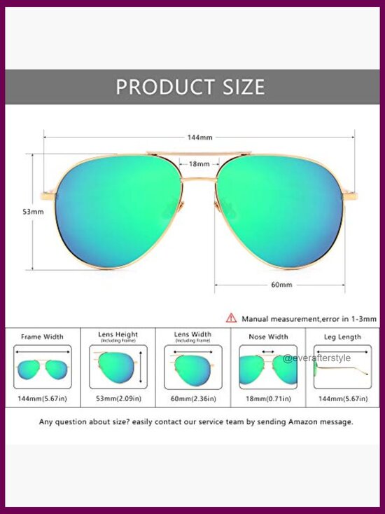Lightweight Metal Frame Polarized Sunglasses with Mirrored Lens